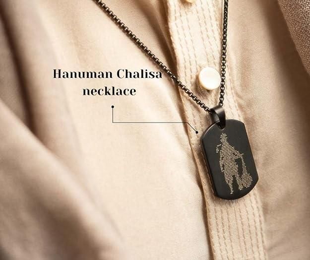 ⭐⭐⭐⭐⭐Hanuman Chalisa Pendant with Chain I 13000+ happy consumer