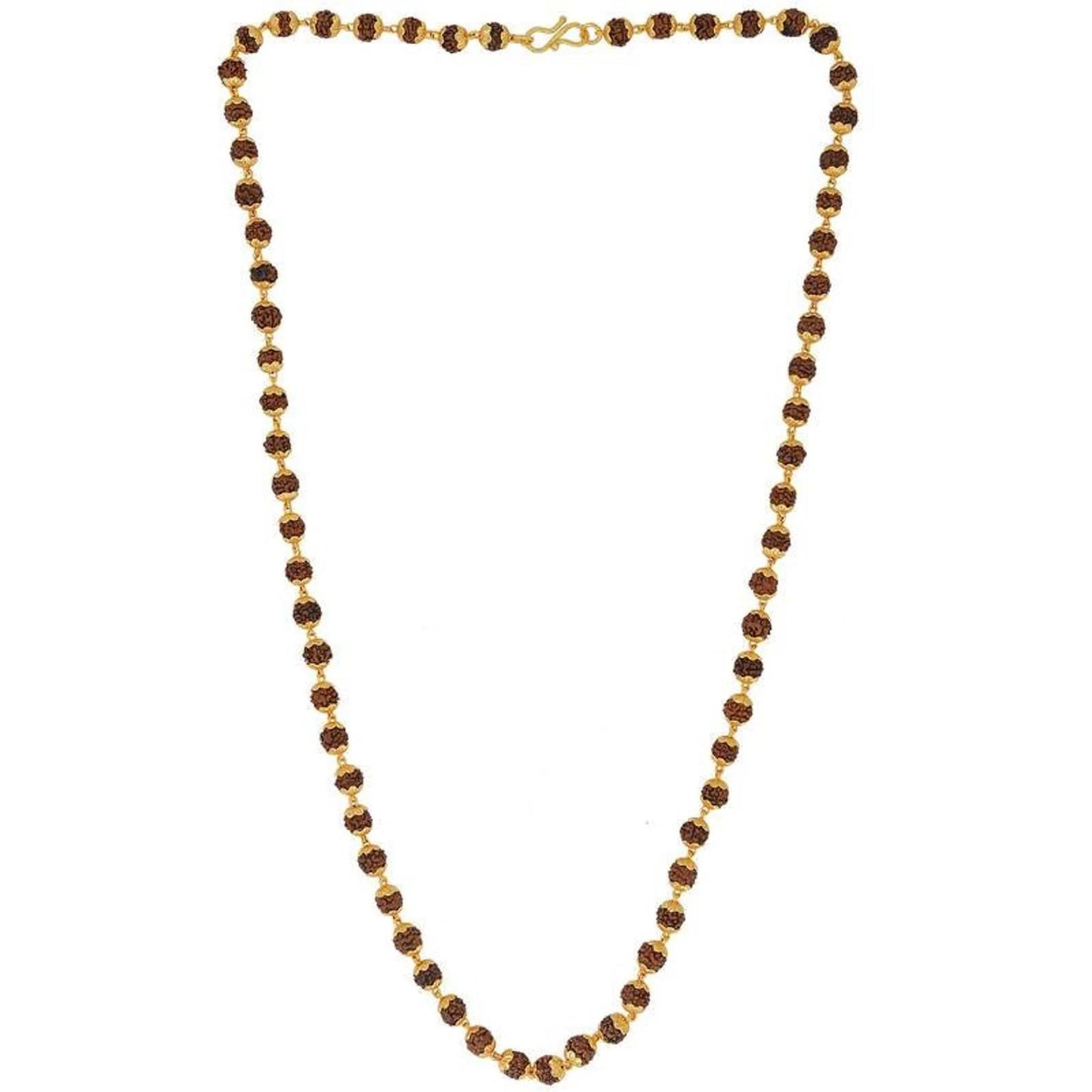 ⭐⭐⭐⭐⭐Gold Plated Eternal Grace Rudraksha Mala | Trusted By 12000+ Happy buyers