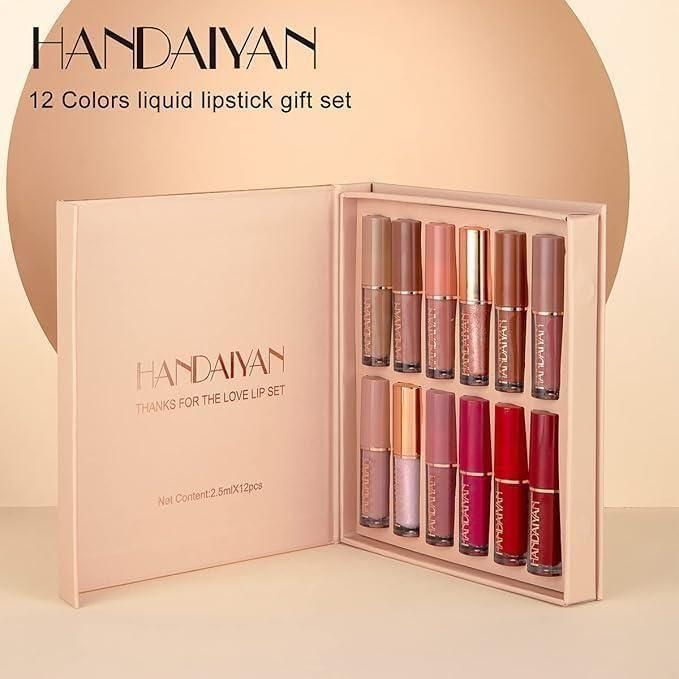 The Empress Collection: Mamore 12-Piece Matte Liquid Lipstick Set – Waterproof, Long-Lasting Velvet Finish | 4.9⭐/5 Rated by 17000+ Confident Woman