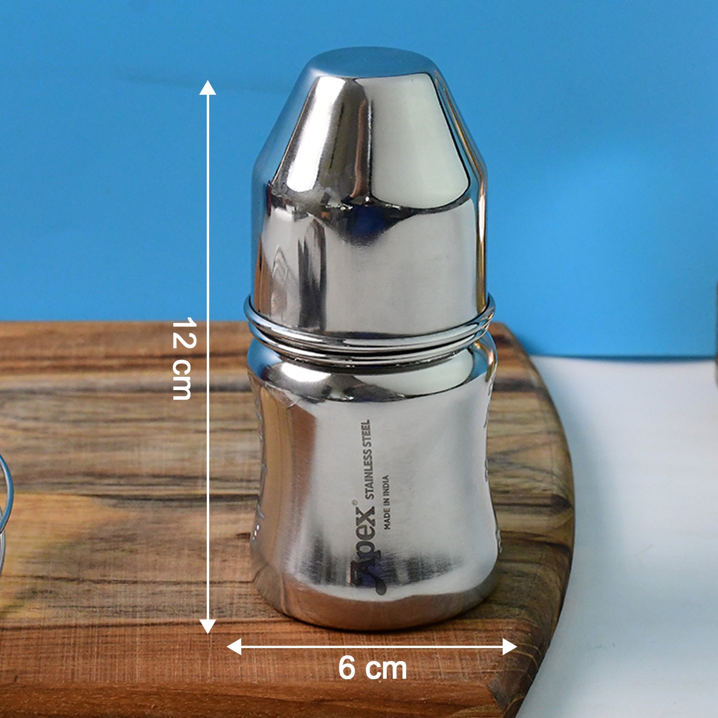 Apex Premium Stainless Steel Baby Feeding Bottle (125 Ml  1 Pc) -  4.9-star rating! ⭐⭐⭐⭐