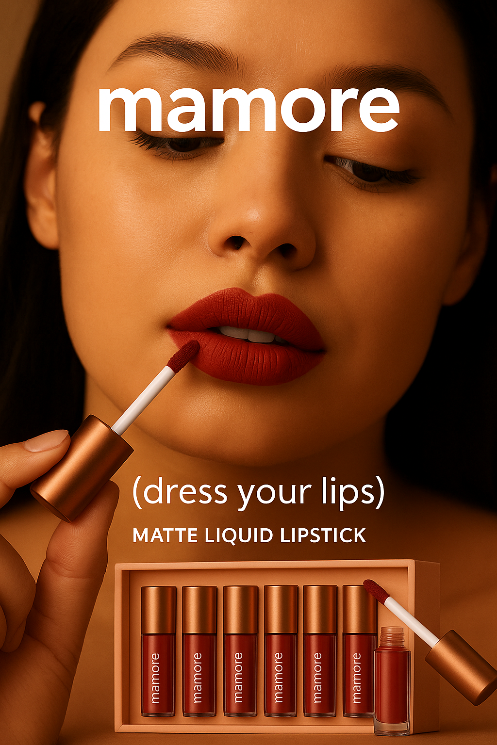 The Empress Collection: Mamore 12-Piece Matte Liquid Lipstick Set – Waterproof, Long-Lasting Velvet Finish | 4.9⭐/5 Rated by 17000+ Confident Woman