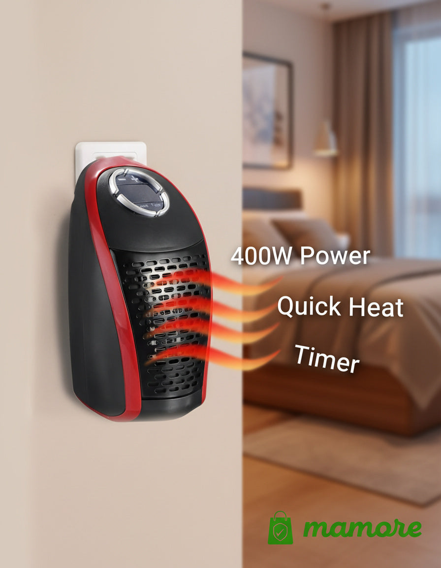 Wonder Warm 400W Wall Plug-In Personal Space Heater | 7k Happy Consumer with 4.7⭐⭐⭐⭐⭐ Rated !