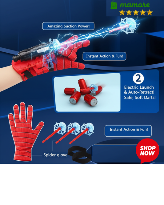 Spiderman Web Shooter: The Ultimate Safe & Fun Toy for Young Superheroes! 4.9⭐⭐⭐⭐⭐ Rating By Parents!!