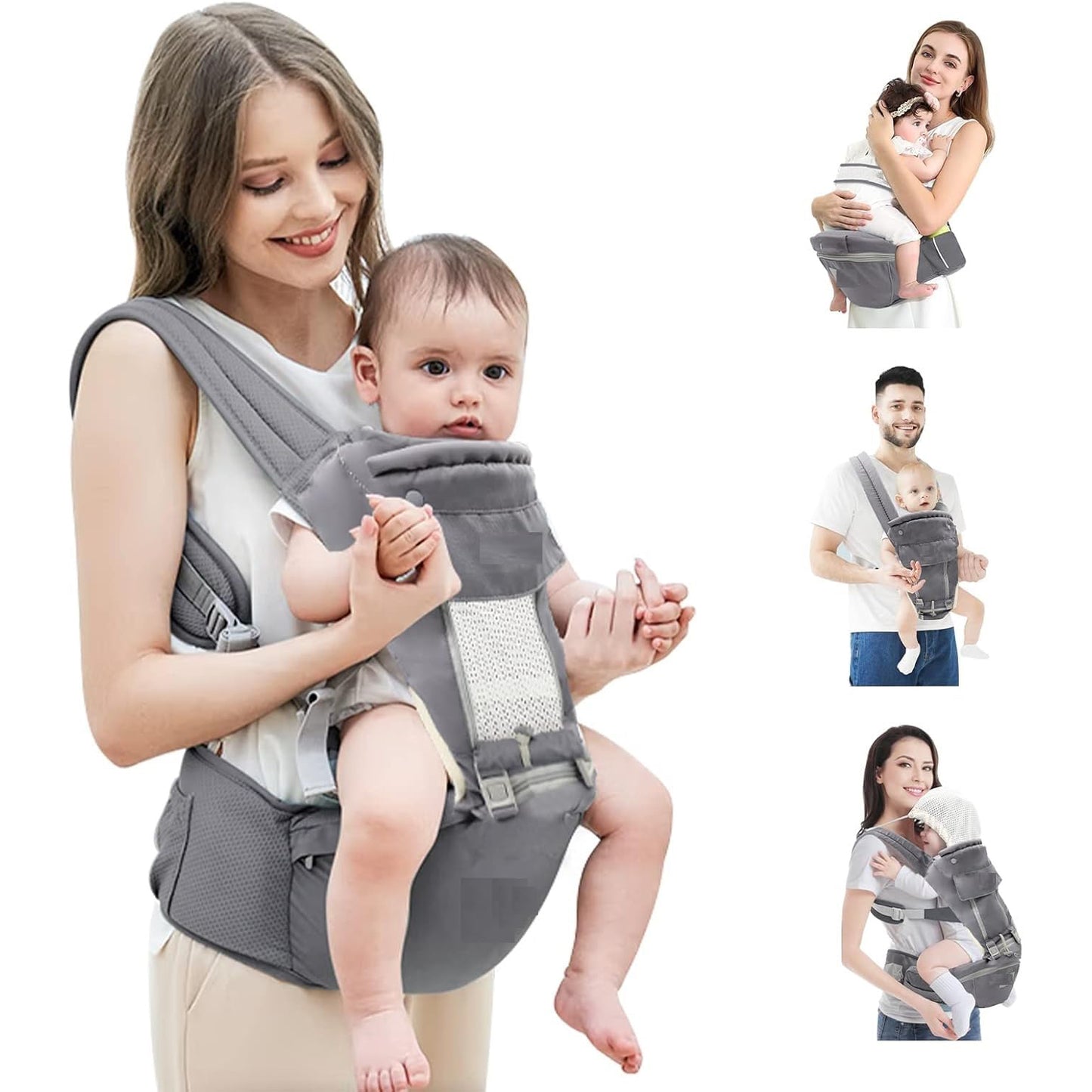 Ergonomic Baby Carrier Bag  Baby Holder Carrier (1 Pc) - 4.9-star rating! ⭐⭐⭐⭐
